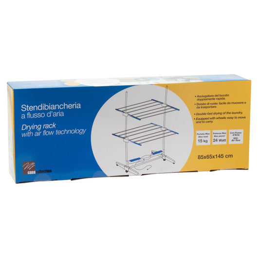 Set di 4 Stendibiancheria Con Ventilatore Elettrico