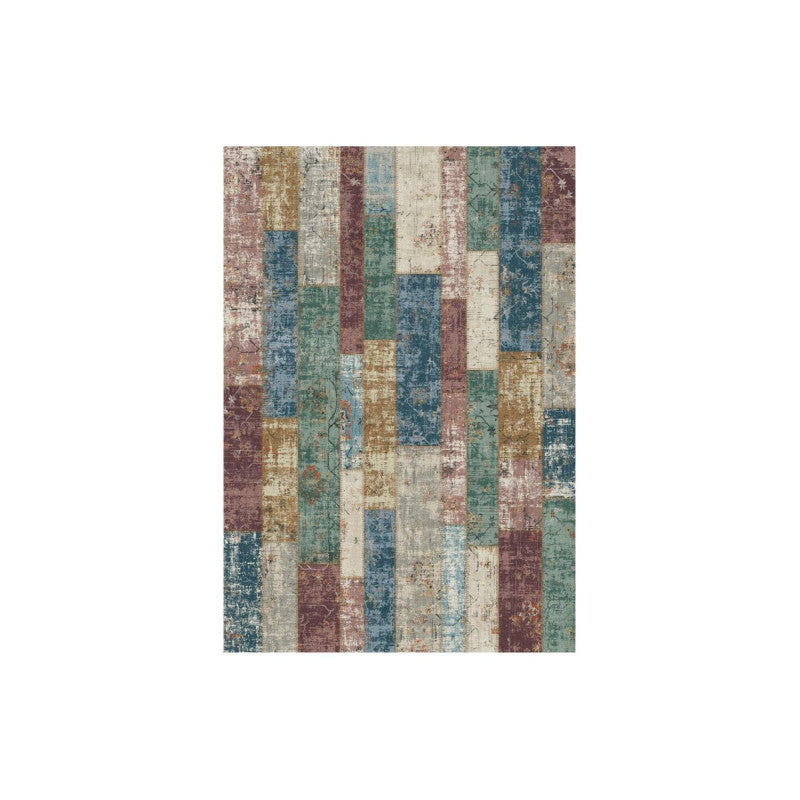 Set di 4 Tappeti In Poliestere Felix 60x110 Cm Multicolor