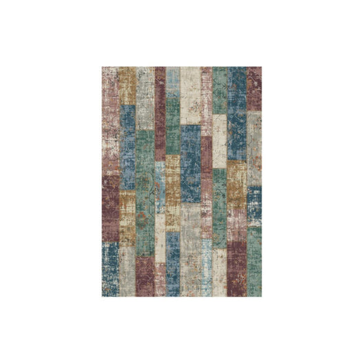 Set di 4 Tappeti In Poliestere Felix 60x110 Cm Multicolor