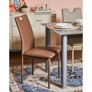 Set di 4 Tappeti In Poliestere Karim 100x150 Cm Multicolor