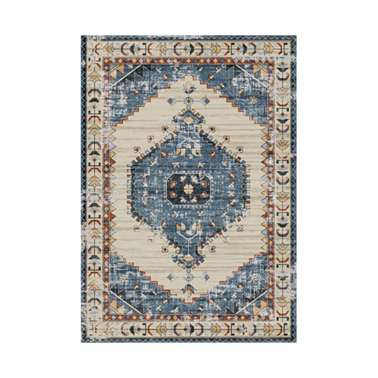 Set di 4 Tappeti In Poliestere Karim 100x150 Cm Multicolor