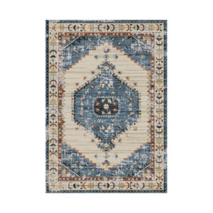 Set di 4 Tappeti In Poliestere Karim 100x150 Cm Multicolor