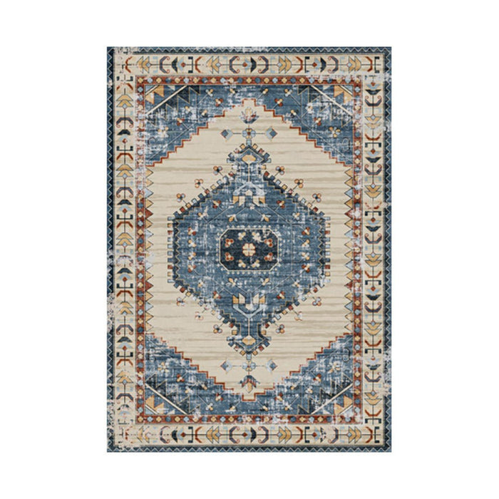 Set di 4 Tappeti In Poliestere Karim 100x150 Cm Multicolor