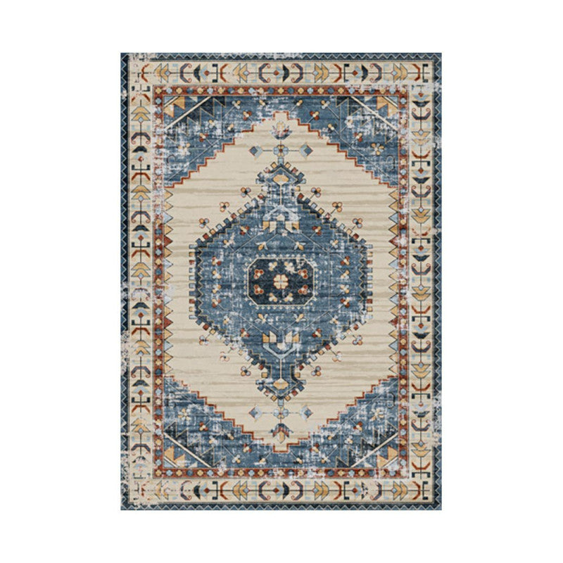 Set di 4 Tappeti In Poliestere Karim 100x150 Cm Multicolor