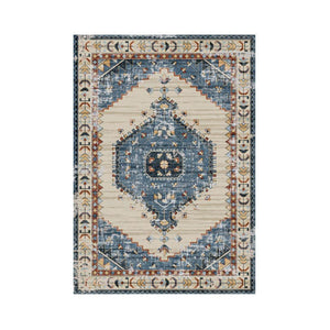 Set di 4 Tappeti In Poliestere Karim 60x110 Cm Multicolor