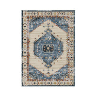 Set di 4 Tappeti In Poliestere Karim 60x110 Cm Multicolor