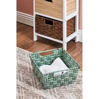 Set di 4 Tappeti In Poliestere Randall 60x110 Cm Beige