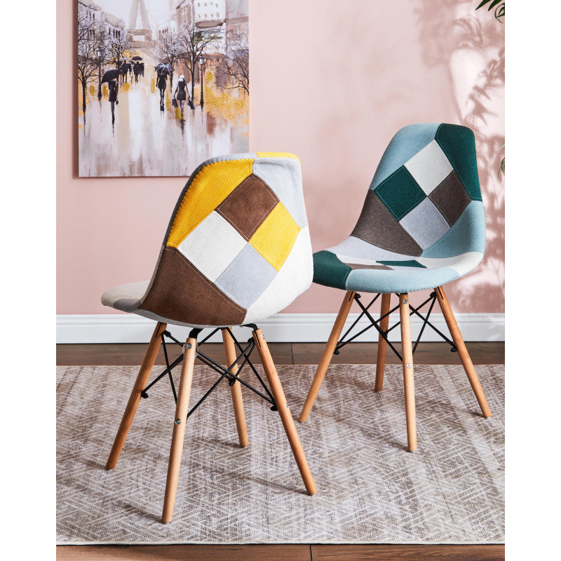 Set di 4 Tappeti In Poliestere Randall 60x110 Cm Beige