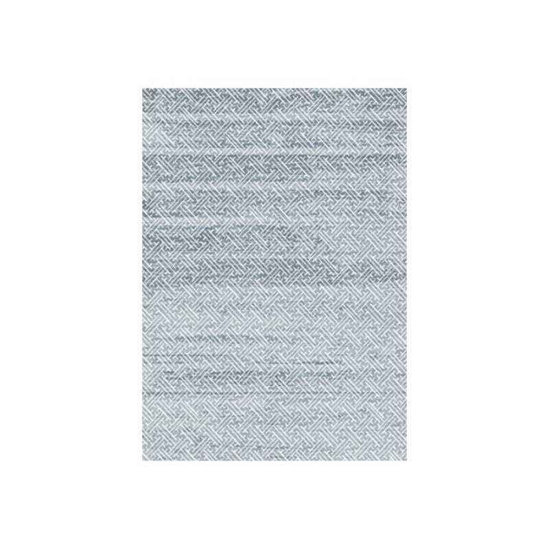 Set di 4 Tappeti In Poliestere Randall 60x110 Cm Grigio