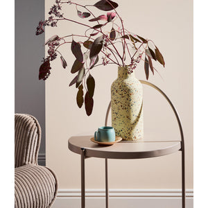 Set di 4 Tavolini Arky 41x41x66cm In Metallo Tortora