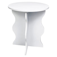 Set di 4 Tavolini Sally In Mdf 12mm 39x39x45cm Bianco
