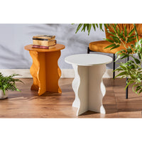 Set di 4 Tavolini Sally In Mdf 12mm 39x39x45cm Bianco