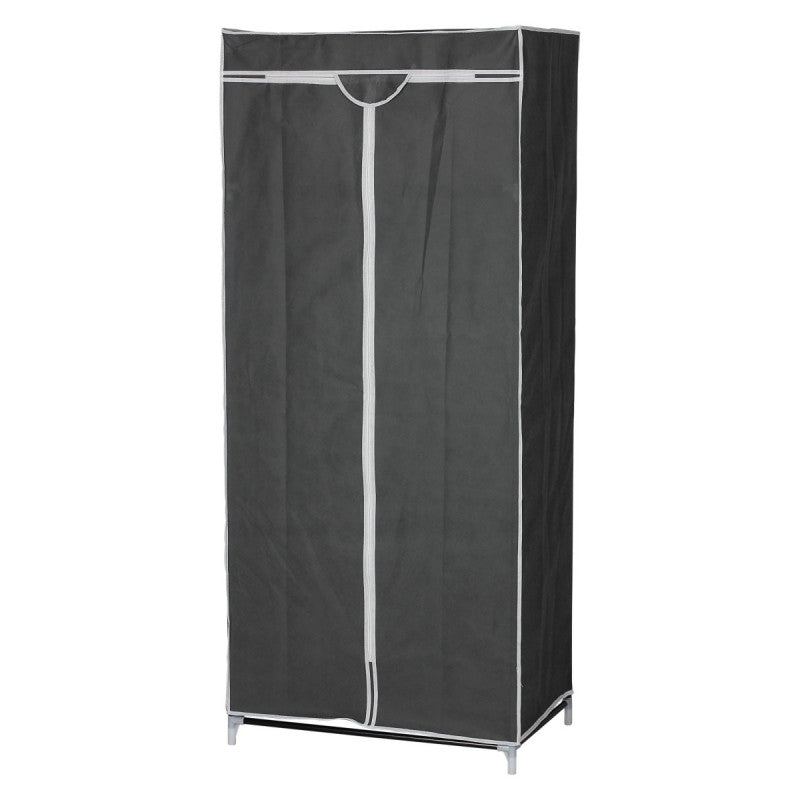 Set di 5 Armadi In Tessuto Tnt Con Ripiano 70x45x160 Cm Grigio