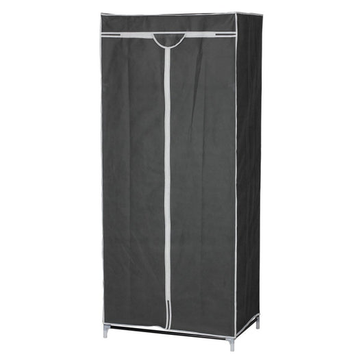 Set di 5 Armadi In Tessuto Tnt Con Ripiano 70x45x160 Cm Grigio