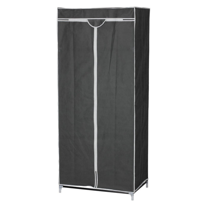 Set di 5 Armadi In Tessuto Tnt Con Ripiano 70x45x160 Cm Grigio