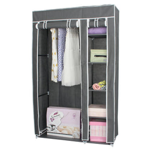 Set di 5 Armadi In Tnt 110x45x175 Cm Grigio