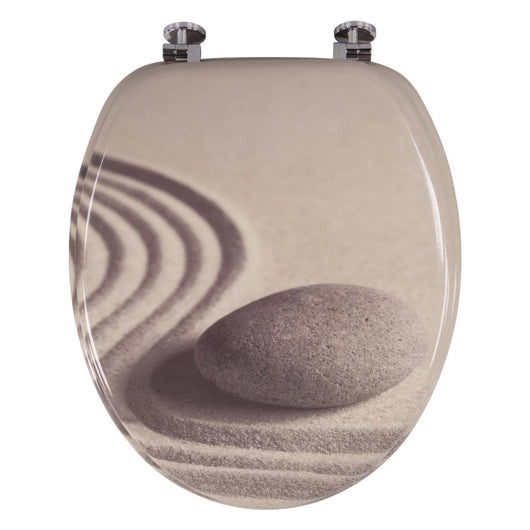 Set di 5 Sedili Wc In Mdf Con Decoro Su 3 Lati Zen