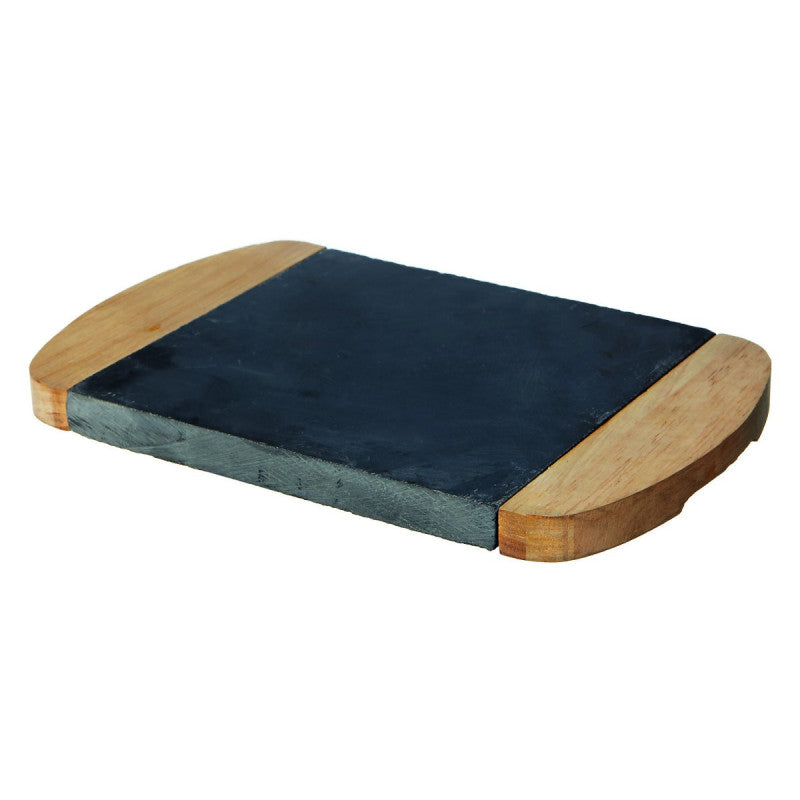 Set di 5 Taglieri Rettangolare 28x18x2 Cm Legno/ardesia