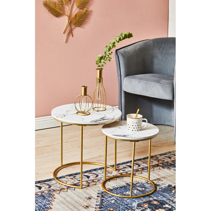 Set di 5 Tappeti In Poliestere Karim 50x80 Cm Multicolor