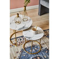 Set di 5 Tappeti In Poliestere Karim 50x80 Cm Multicolor