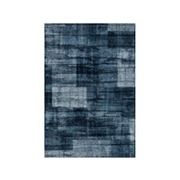 Set di 5 Tappeti In Poliestere Nowell 50x80 Cm Blu