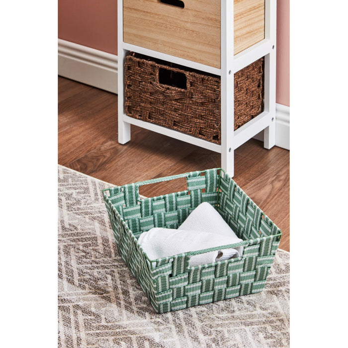 Set di 5 Tappeti In Poliestere Randall 50x80 Cm Beige