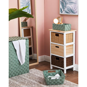 Set di 5 Tappeti In Poliestere Randall 50x80 Cm Beige