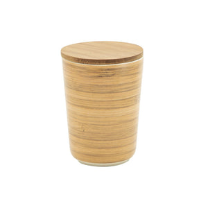 Set di 6 Barattoli Con Tappo Woody 10x14 Cm Bamboo