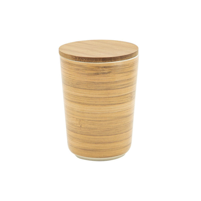 Set di 6 Barattoli Con Tappo Woody 10x14 Cm Bamboo