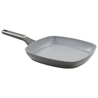 Set di 6 Bistecchiere Alluminio Forgiato 28 Grit Stone Manico Soft Touch Fondo Induzione