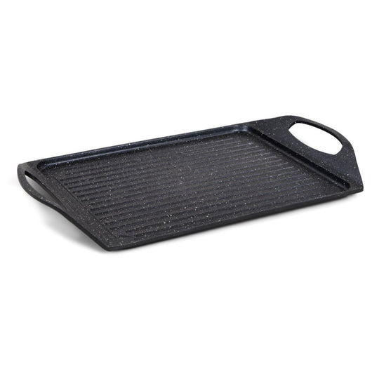 Set di 6 Bistecchiere Rettangolare Cm 47*28 Antiaderente Ad Induzione