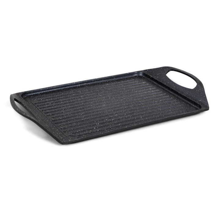 Set di 6 Bistecchiere Rettangolare Cm 47*28 Antiaderente Ad Induzione