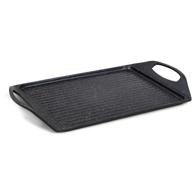 Set di 6 Bistecchiere Rettangolare Cm 47*28 Antiaderente Ad Induzione