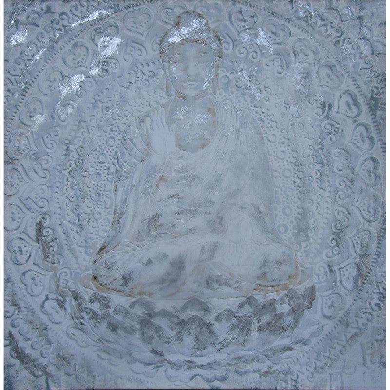 Set di 6 Canvas Dipinto A Mano Buddha 100x100