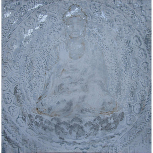 Set di 6 Canvas Dipinto A Mano Buddha 100x100