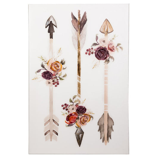 Set di 6 Canvas Dipinto A Mano Cherokee 30x45