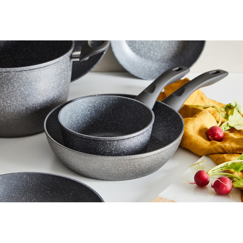 Set di 6 Casseruole 1 Manico Silver Rock 16