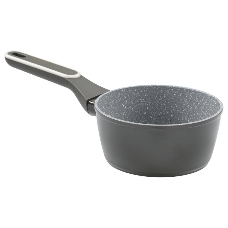 Set di 6 Casseruole Alluminio Forgiato 1m 16 Grit Stone Manico Soft Touch Fondo Induzione