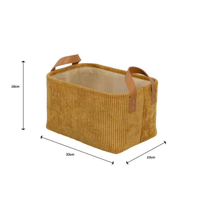 Set di 6 Cesti porta tutto Micol Senape
33x23x18cm
Velluto A Coste