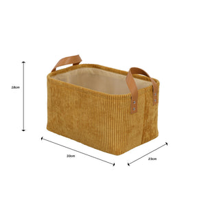 Set di 6 Cesti porta tutto Micol Senape
33x23x18cm
Velluto A Coste