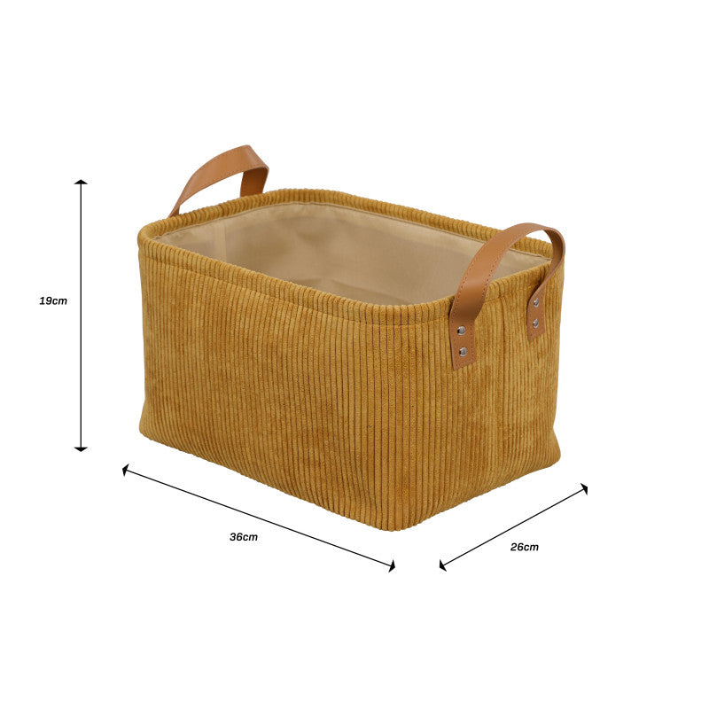 Set di 6 Cesti porta tutto Micol Senape
36x26x19cm
Velluto A Coste