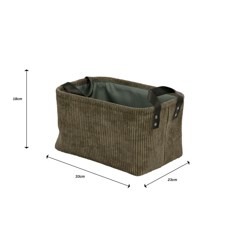 Set di 6 Cesti porta tutto Micol Verde
33x23x18cm
Velluto A Coste