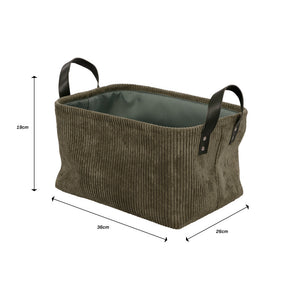 Set di 6 Cesti porta tutto Micol Verde
36x26x19cm
Velluto A Coste