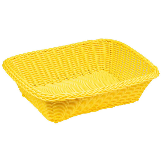 Set di 6 Cestini Pp Rettangolare 30x23 Cm Giallo