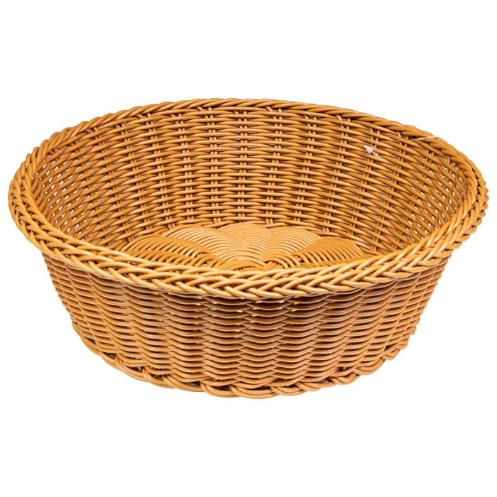 Set di 6 Cestini Pp Rotondo Cm 27 Marrone