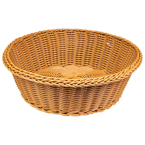 Set di 6 Cestini Pp Rotondo Cm 27 Marrone
