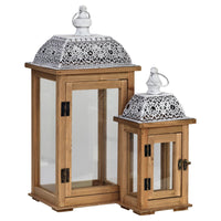 Set di 6 confezioni 2 Lanterne In Legno Midori