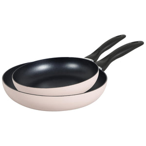 Set di 6 confezioni 2 padelle 24-28 Medua Cipria Alluminio Stampato Fondo Induzione