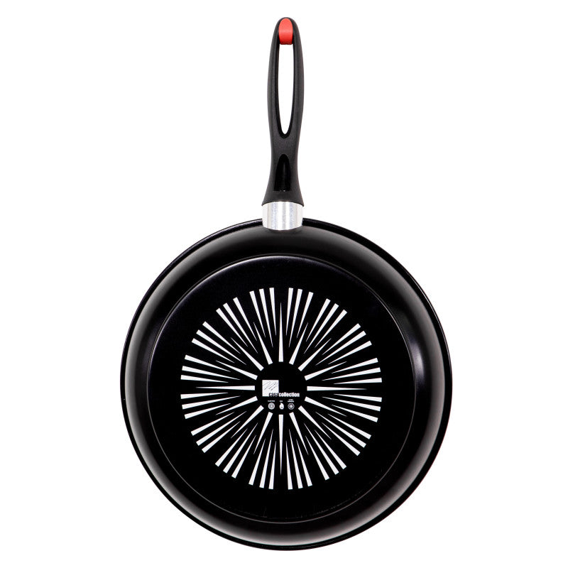 Set di 6 confezioni 2 padelle 24/28 Rock In Carbon Steel