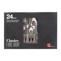 Set di 6 confezioni 24 Pezzi Posate Classico Inox 18/0